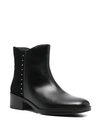 Geox Camexia Ankle Boots In Black
