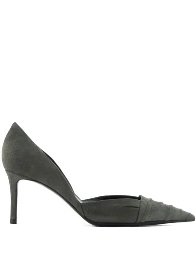 Giorgio Armani 70mm Pointed-toe Pumps In Gray