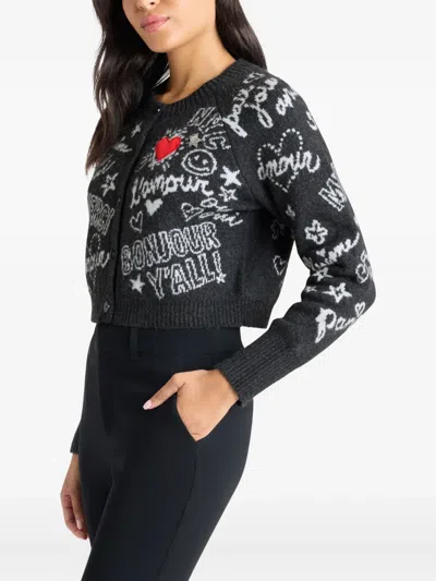 Cinq À Sept Cinq A Sept Love Doodles Millie Sweater In Black