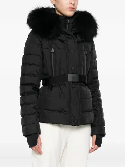 Moncler Belted Jacket In Black