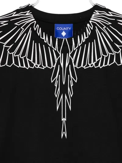 County Of Milan Wings-print T-shirt In Black