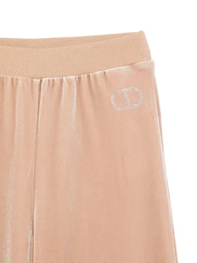 Twinset Logo-embellished Tracksuit In Neutral