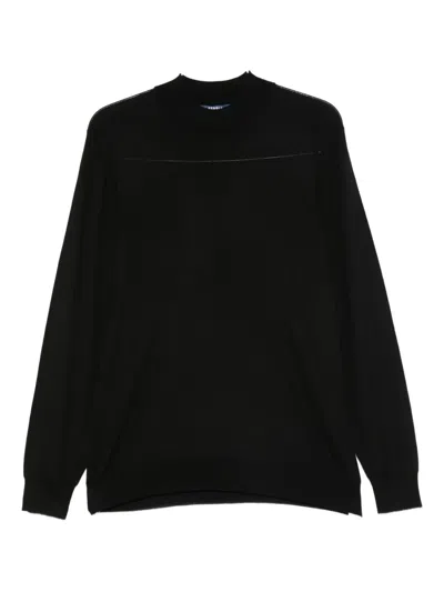 Fedeli Long-sleeve Top In Black