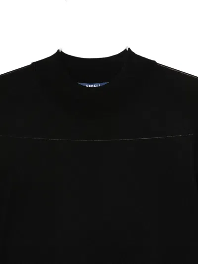 Fedeli Long-sleeve Top In Black