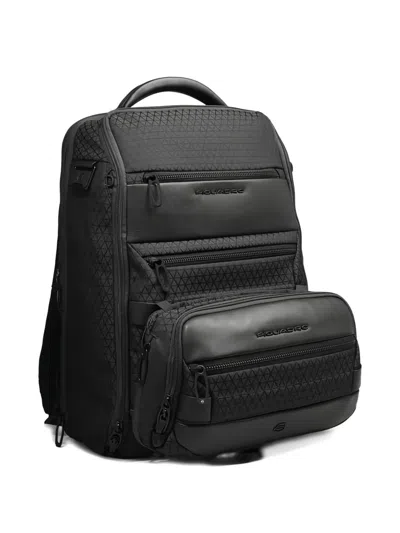 Piquadro Embossed Belt Bag In Black