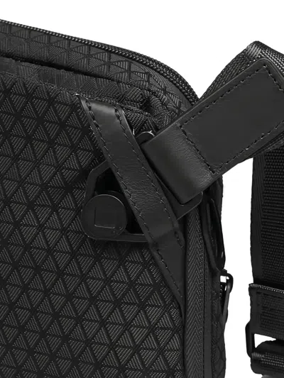 Piquadro Embossed Belt Bag In Black