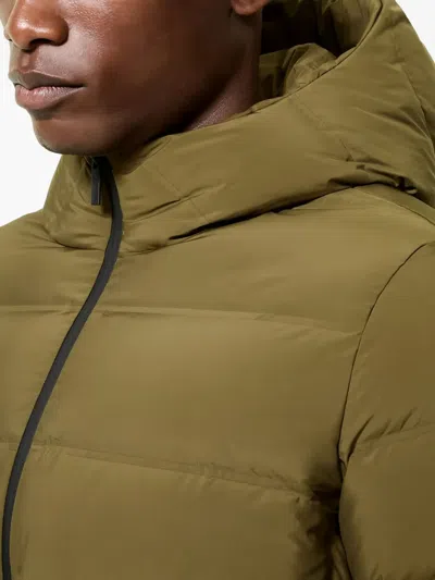 Rrd Quilted Goose Down Jacket In Green