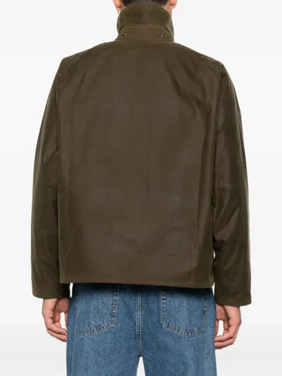 Barbour Corduroy-collar Jacket In Brown