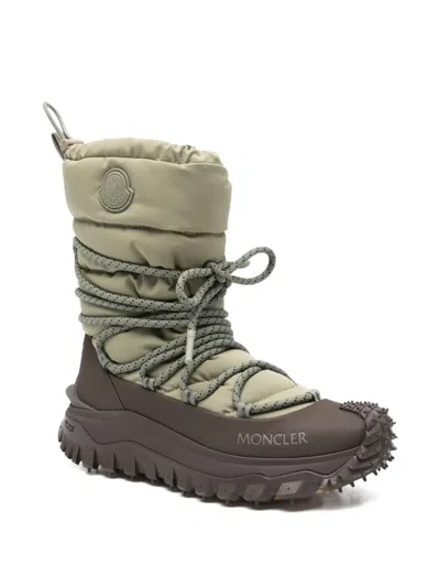 Moncler Lace-up Boots In Multi