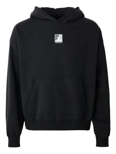 Jordan Logo-print Hoodie In Black