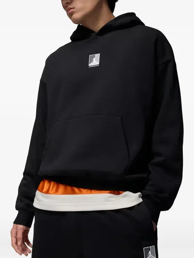 Jordan Logo-print Hoodie In Black