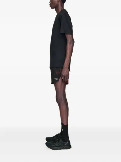 Y-3 Aop Tie-dye Pattern Running Shorts In Multi