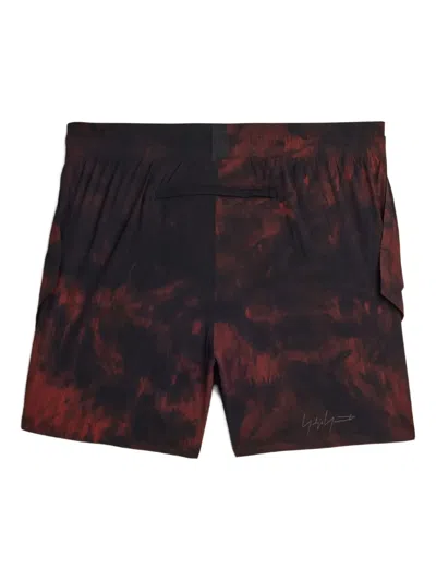 Y-3 Aop Tie-dye Pattern Running Shorts In Multi