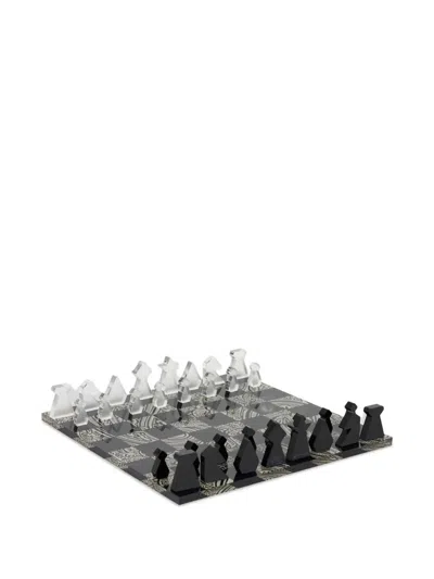 Etro Home Chess Board Set (30cm X 30cm) In Black