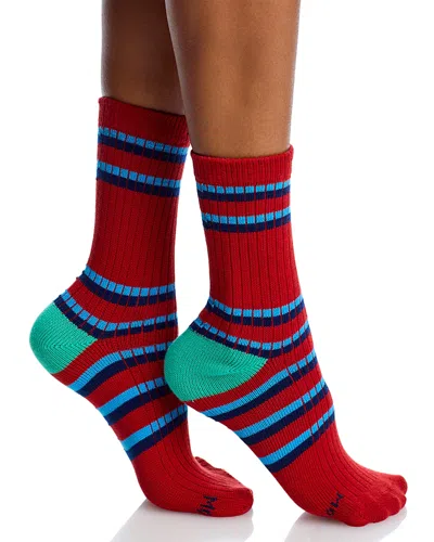 Mother The Half Step Socks In Red