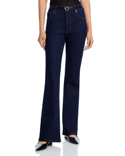Frame The Reboot High Rise Ankle Bootcut Jeans In Rinse In Blue