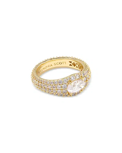 Kendra Scott Bella Crystal Band Ring In Gold