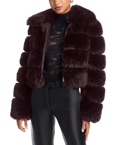 Generation Love Madison Faux Fur Jacket In Purple