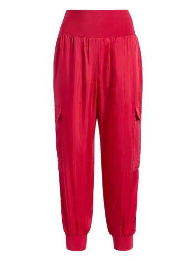 Cinq À Sept Elastic-waist Track Pant In Red