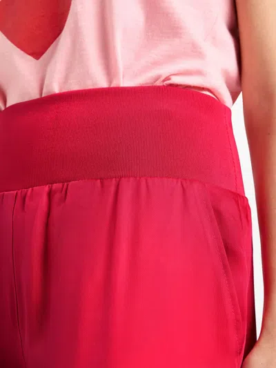 Cinq À Sept Elastic-waist Track Pant In Red