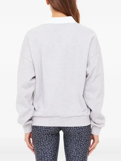 The Upside Pascal Collared Crew-neck Sweater In Gray