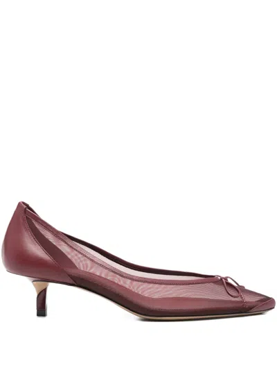 Jacquemus Tourni Low-heeled Pumps In Purple
