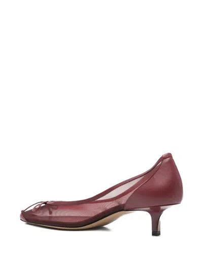 Jacquemus Tourni Low-heeled Pumps In Purple