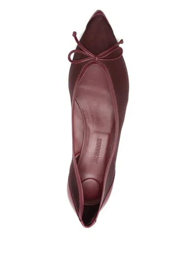 Jacquemus Tourni Low-heeled Pumps In Purple