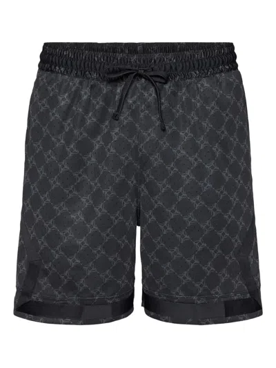 Jordan Printed Drawstring Track Shorts In Black