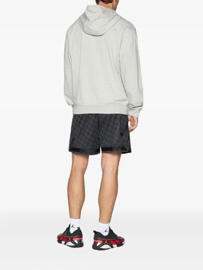 Jordan Printed Drawstring Track Shorts In Black