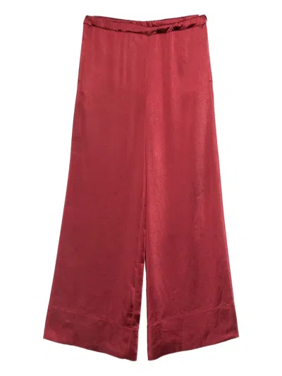 The Nina Studio Elasticated-waistband Trousers In Red