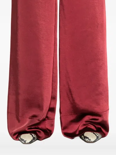The Nina Studio Elasticated-waistband Trousers In Red