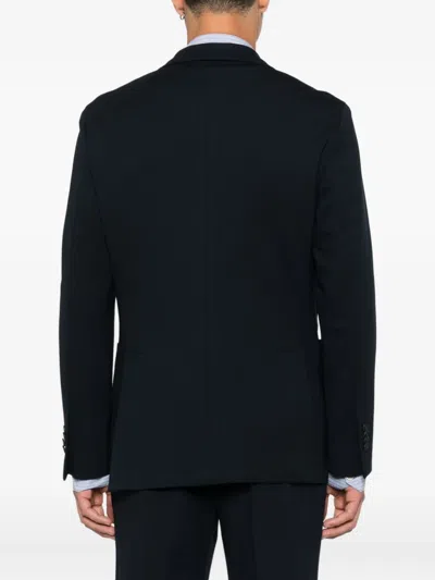 Manuel Ritz Notched-lapel Single-breasted Blazer In Black