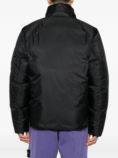 C.p. Company Quilted Panelled Jacket In Black