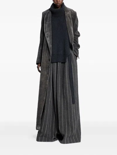 Uma Wang High-neck Sleeveless Top In Gray