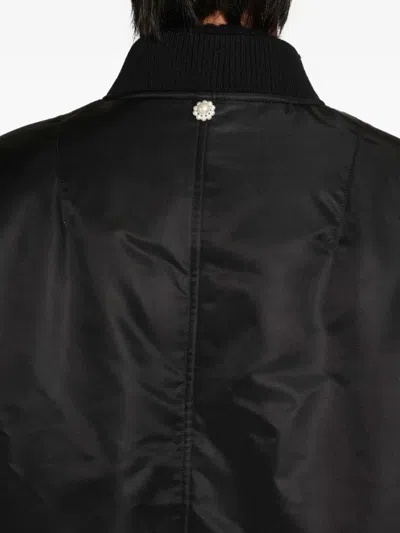 Simone Rocha Multi Pocket Bomber Jacket In Black