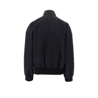 Fear Of God Black Zipped Jacket In Blue