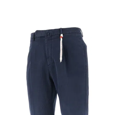 Santaniello Arechi Gabardine Trousers In Blue