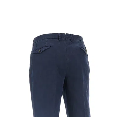 Santaniello Arechi Gabardine Trousers In Blue