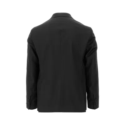Breras 'arezzo' Twill Double-breasted Jacket In Black