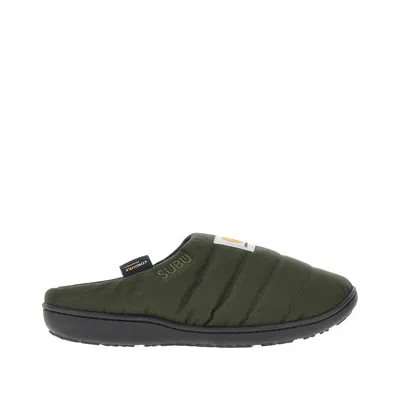Carhartt X Subu Slipper Mit Logo-motiv In Green