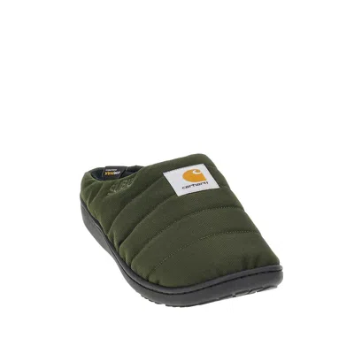 Carhartt X Subu Slipper Mit Logo-motiv In Green