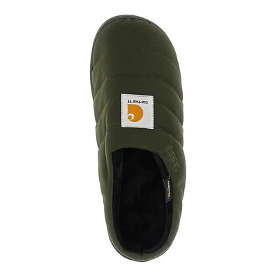 Carhartt X Subu Slipper Mit Logo-motiv In Green