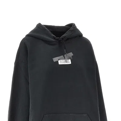 Mm6 Maison Margiela Casual Hoodie Featuring Tape Detail In Multi