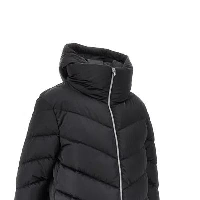 Herno Techno Satin Down Jacket In Black