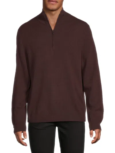 Saks Fifth Avenue Men's Heathered Cashmere Sweater In Brown
