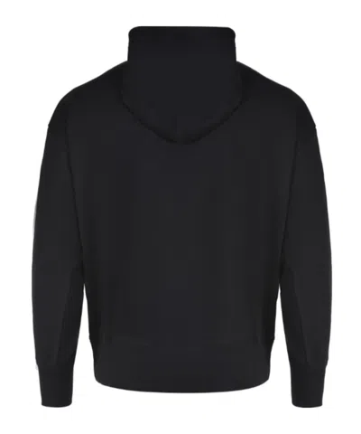 Msgm Logo-print Drawstring Hoodie In Black
