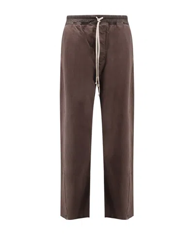 Rick Owens Drkshdw Berlin Drawstring-fastening Track Pants In Brown