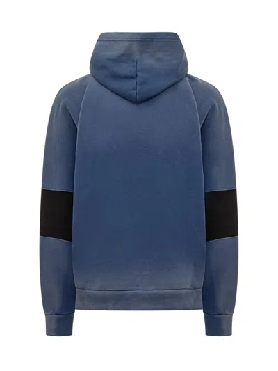 Willy Chavarria Casa De Chavarria Hooded Cotton Sweatshirt In Blue