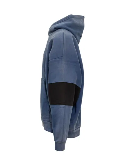 Willy Chavarria Casa De Chavarria Hooded Cotton Sweatshirt In Blue